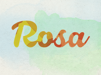 Rosa Creative Store logo logo logotype rosa script typo typography watercolor