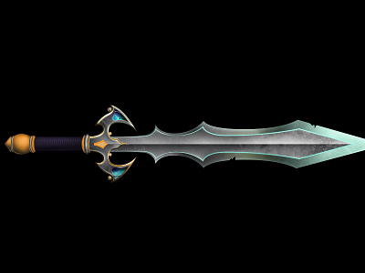 Sword blade illustration metal sword weapon