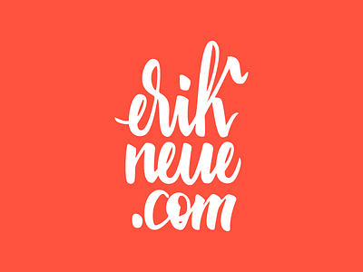 erikneue.com branding calligraphy lettering logo type wip