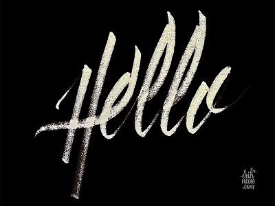 Hello brush brush pen caligrafia calligraffiti calligraphy calligritype graffiti handmadefont ink lettering type