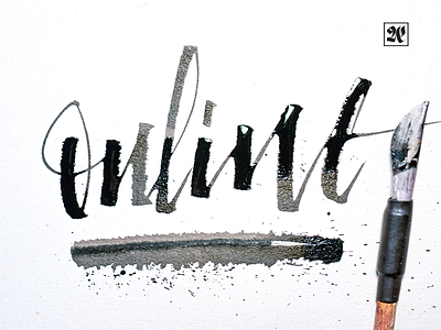 Online brush caligrafia calligraffiti calligraphy calligritype graffiti handmadefont ink lettering pen type