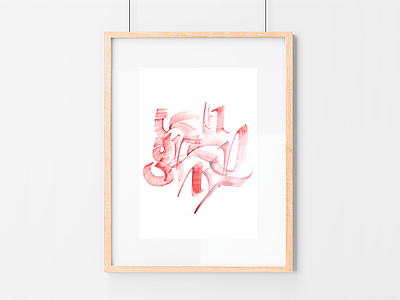 Calligraphy poster calligraphy handmade lettering type