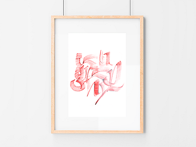 Calligraphy poster calligraphy handmade lettering type