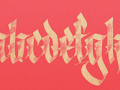 Fraktur alphabet calligraphy fraktur lettering parallel pen