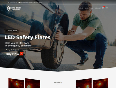 Emergency Vehicle Lights Website Design branding corporate branding design web web design webdesign website website concept website design wordpress