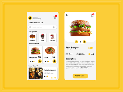 Food delivery app - Ui design
