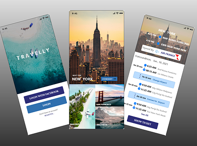 Travel app - ui design adobexd design mobile ui travel app travel app ui ui ux xd design