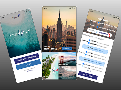 Travel app - ui design