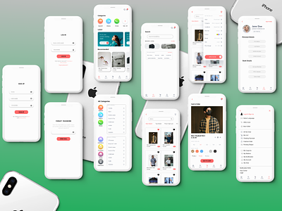 E-commerce app full pages - ux ui design adobexd artboard studio daily design challenge e commerce app ecommerce design figma ui ui designer ui kit uidesign uitrends userinterface uxdesign uxdesigner work from home