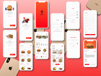 Food ordering app - ux ui design adobexd app design mobile ui ui ux xd design