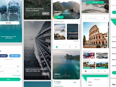 Travel app ui kit