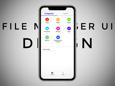 File Manager app - ui design