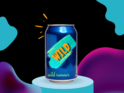 wild juice can can candesign canva design drink enjoy packagingdesign productdesign summerseason summerseason