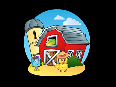 STICKER DESIGN canva design duckhouse giftsticker illustration parcelonhouse stickerart stickerdesign stickerlover