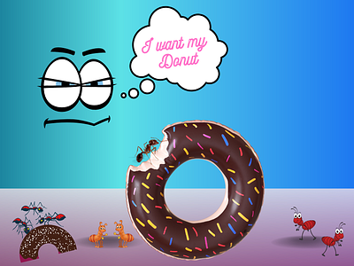 Donuts And AUNTS aunteatingdonut canva design design art donut donutdesign donutlove foodie yummydonut