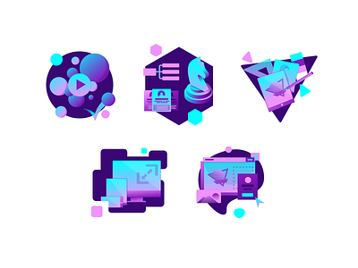 Vaporwave Website Icons