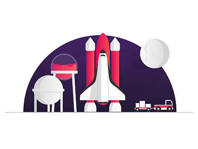 I love Spaceships! fuel launchpad moon nasa purple red rocket shuttle space spaceship