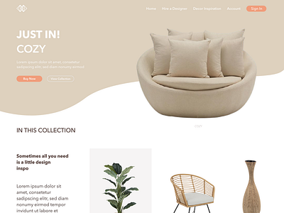 COZY Web Landing Page