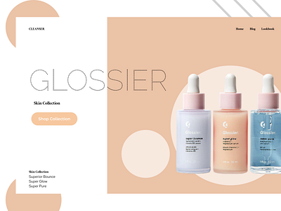 Glossier Product Fictional Landing Page