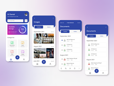 File Manager UI by Syeda Alwara Farid on Dribbble