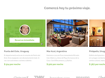 zukbox - Redesign Concept 1 big fonts green images redesign rental temporary ui ux white zukbox