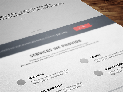 wireframes - redb.ee website redesign