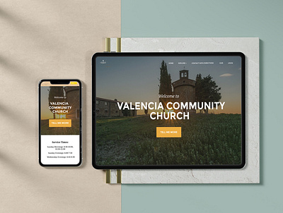 Church Website UI Design design ui ux