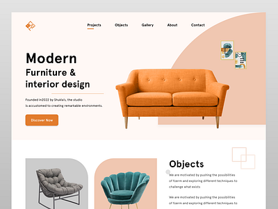 Furniture Landing Page Design.