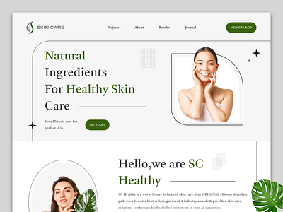 Healthy Skin Care Landing Page👁