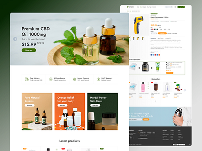 Online Pharmacy Website design landing product design ui ux website