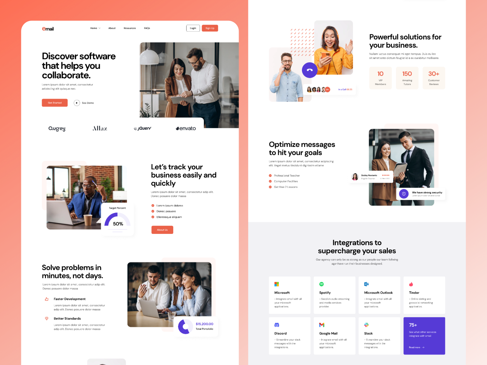 email-marketing-saas-landing-by-samia-khair-ritu-on-dribbble