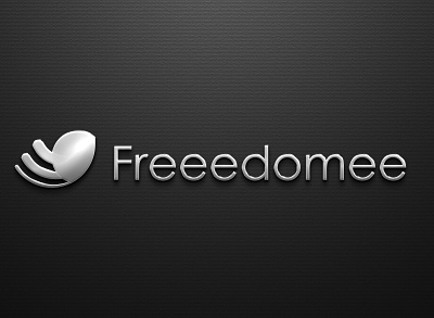 Freeedome Logo 3d branding graphic design logo
