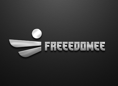 Freedom Logo (FREEEDOMEE) 3d brand identity branding freedom graphic design logo logo and barinding