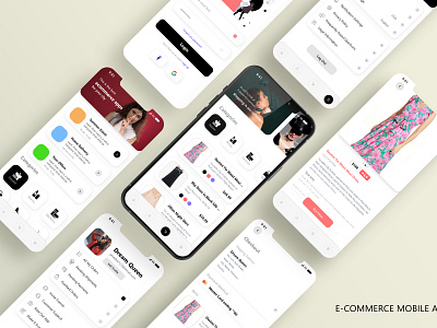 E-commerce Mobile App UI Design app design design e commerce e commerce e commerce design mobile app ui ui design uiux ux