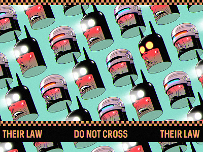 Their Law animation batman characterdesign illustration justice mikkalinin movie robocop styleframe