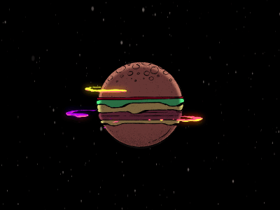 Food Planet burger foodplanet sodarings space spacefood
