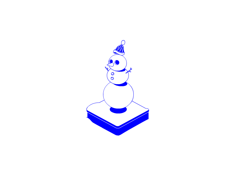 Merry Christmas! gif holidaytime kalininbrat loop snowman xmas