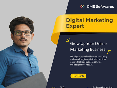 Digital Marketing Solutions analytics branding design digitalmarketing illustration logo site design social media design ui ux