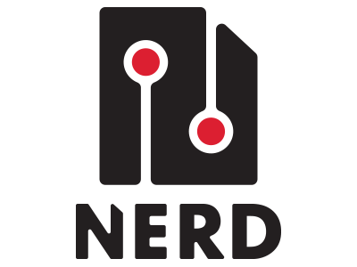 Nerd circuit board concept design logo sim card