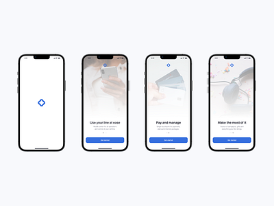 Onboarding flow for Ozon me - Mobile line control applicaton app design flow images mobile onboarding product design slider stock