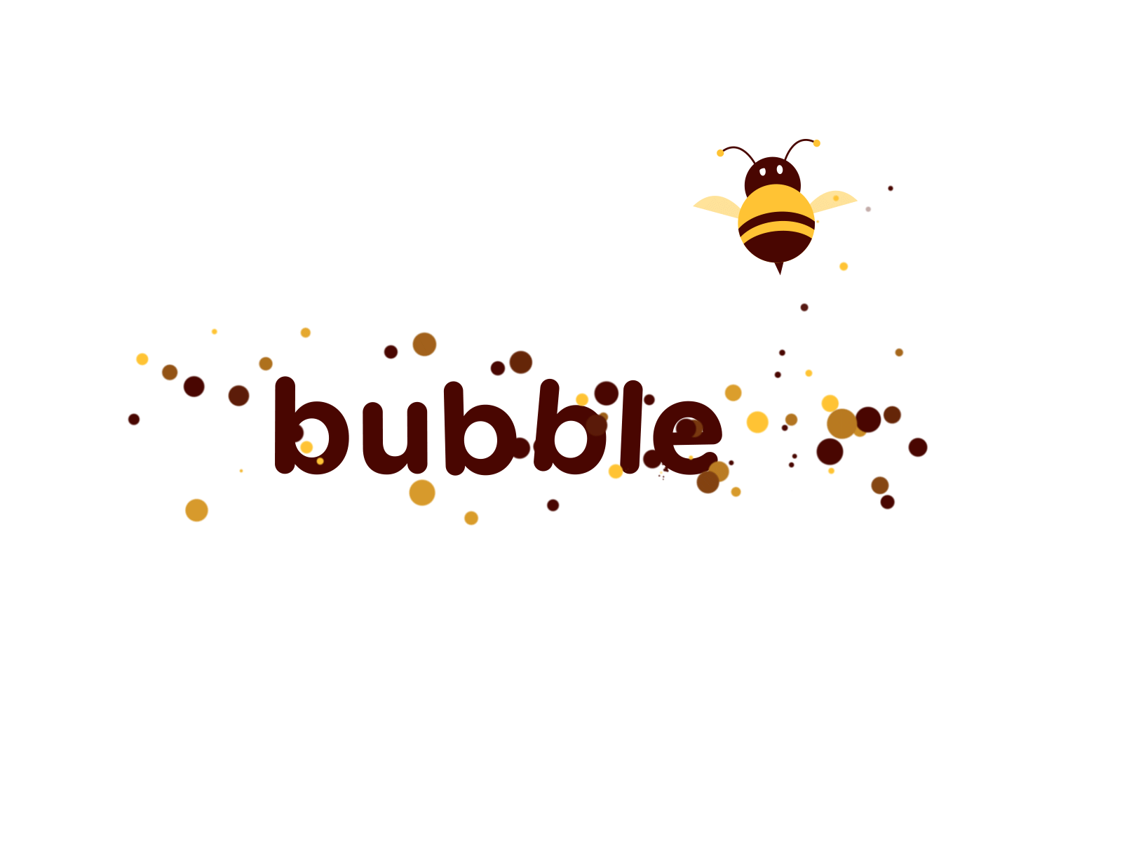Logo animation bubbleb aep animation bee gif honey logo logo animation motion