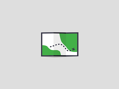 Map green map small tiny vector