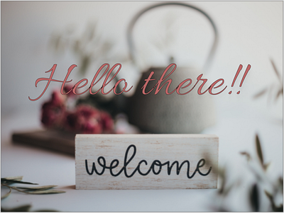 Hello there!!! Welcome to my Dribbble! beginning new welcome