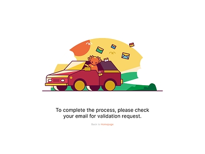 Email Confirmation Illustration axolotl car character cute email email confirmation empty state illustration message sharedhere transportation