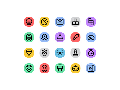 Free Game Icon Set 🎮 console controller esport game game icon set gaming icon icon set pixel perfet play player