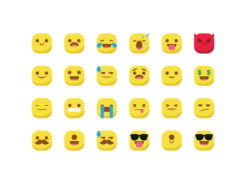 Emoticon Packs by Royyan Wijaya on Dribbble