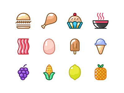 Food Icon Collections food food icons fruit icon icon set