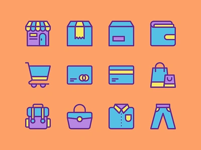 E-Commerce Icon Set e commerce ecommerce icon icon set store