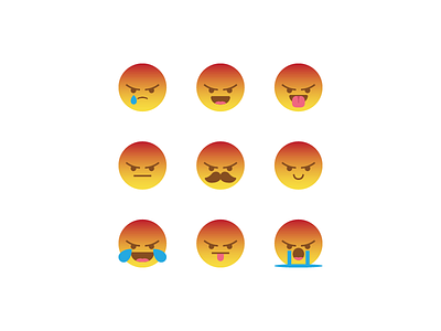 Silly angry react combination angery angry emoji emoticon mad rage react smiley