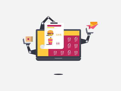 Automate for F&B business blog post automate beverage burger campaign email email marketing fast food food laptop marketing campaign soft drink